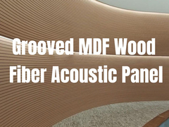 Panel acústico con ranuras de melamina MDF 133x2440mm 197x2440mm para techo y pared