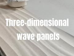 Paneles de pared decorativos 3D en relieve Tablero de MDF veneerado para fondo de televisión