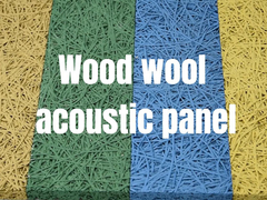 Alta resistencia al impacto paneles de pared acústicos de lana de madera de forma hexagonal para decoración de hoteles