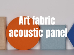 Panel acústico de tejido de arte