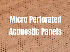 Los paneles de MDF microperforados absorben el sonido y los paneles de pared decorativos
