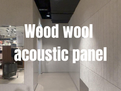 Pintura de colores Paneles acústicos de lana de madera Formas personalizadas Decoración