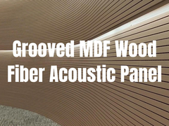 Paneles de pared de madera acústica con ranuras de 15 mm, 18 mm y 21 mm para decoración de absorción de sonido