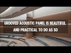 El panel acústico ranurado es hermoso y práctico de hacer.