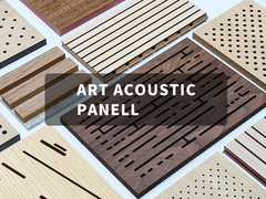 12 mm de espesor paneles de techo de madera acústica azulejos de techo absorbentes de ruido borde plano