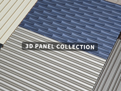 Decoración de interiores paneles de arte de pared 3D en relieve 15 mm 18 mm con material base MDF