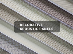 Panel acústico PET de colores personalizados con acabado de cuero para decoración de paredes