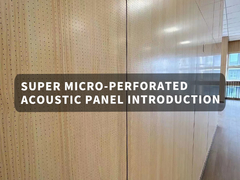 Panel acústico micro-perforado con núcleo de panal de aluminio Nuevo diseño