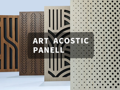 Panel de absorción de sonido artístico para diseño de interiores y acústica