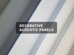 Panel acústico de PET decorativo funcional Tejido liso acabado Color personalizable