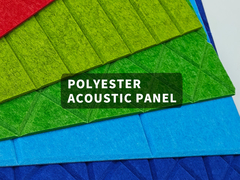 Panel acústico de fibra de poliéster 3D de 12 mm y 24 mm, placa acústica de poliéster resistente al moho