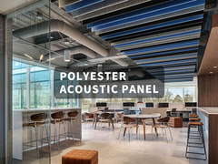 Paneles acústicos 3D de poliéster ligeros de varios colores y formas para absorción