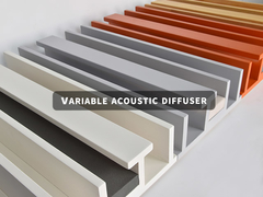 Panel de difusión acústica variable de ingeniería de precisión para una distribución óptima del sonido