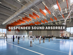 Absorbedor de sonido suspendido