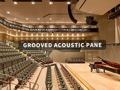 Paneles acústicos ranurados, ignífugos y sostenibles para espacios más claros y silenciosos