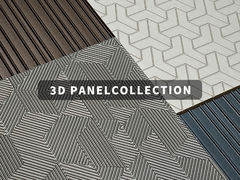 Panel de pared de chapa en relieve 3D elegante para diseño de interiores 2400mm