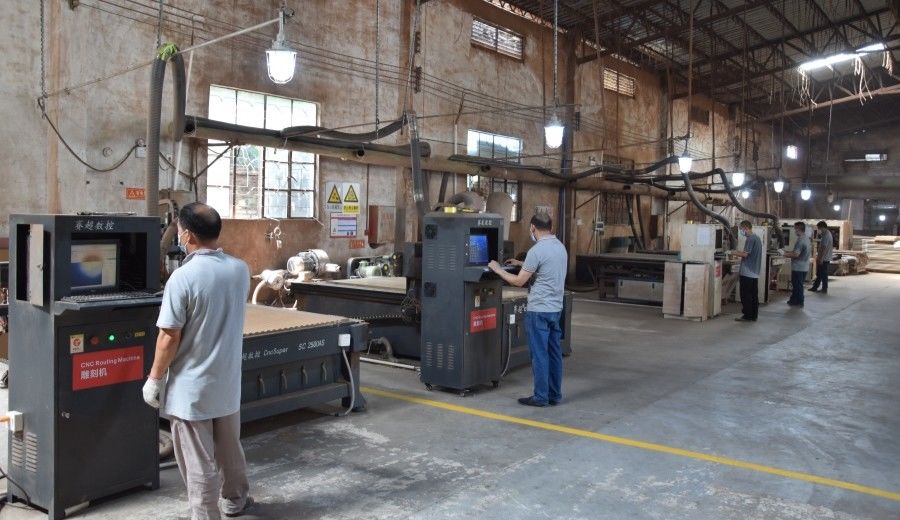 Guangzhou Wuyang Yiguan Acoustic Materials Co., Ltd. línea de producción del fabricante
