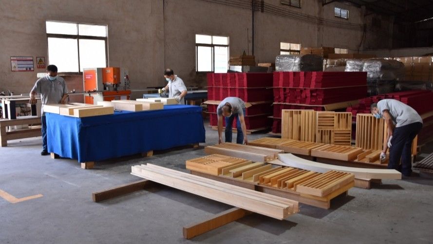 Guangzhou Wuyang Yiguan Acoustic Materials Co., Ltd. línea de producción del fabricante
