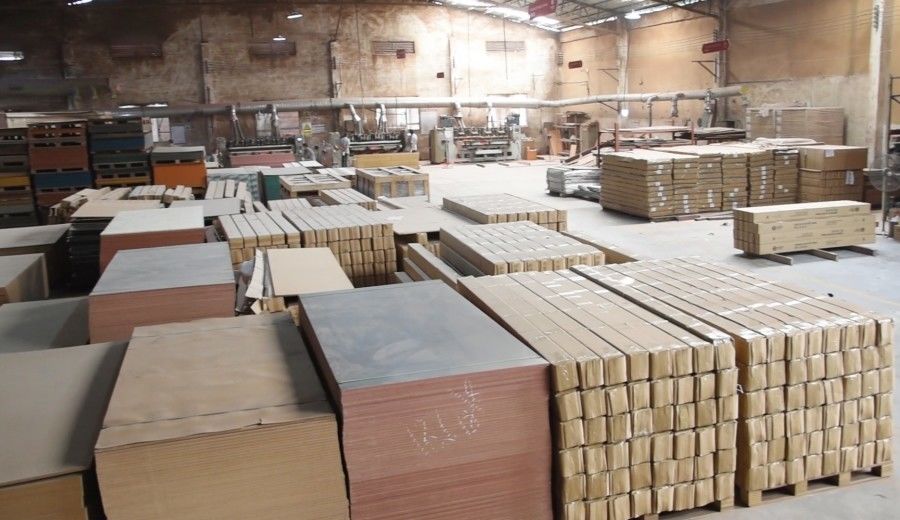 Guangzhou Wuyang Yiguan Acoustic Materials Co., Ltd. línea de producción del fabricante