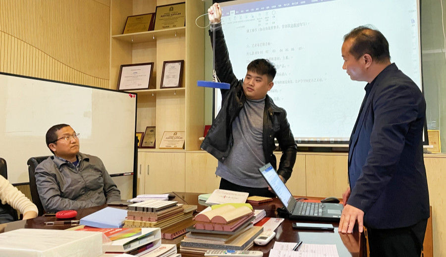 Guangzhou Wuyang Yiguan Acoustic Materials Co., Ltd. línea de producción del fabricante