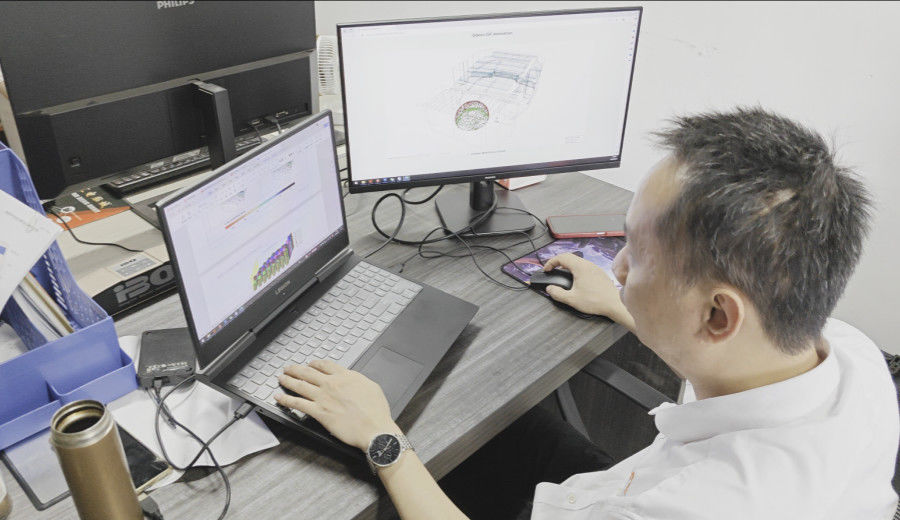 Guangzhou Wuyang Yiguan Acoustic Materials Co., Ltd. línea de producción del fabricante