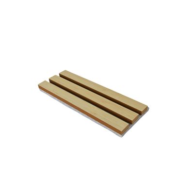 Panel acústico de madera de pizarra de sello caliente Estética y acústica para pared interior