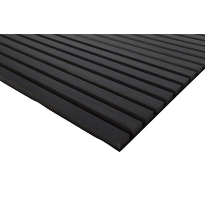 Los paneles de madera acústica de los techos y las paredes son rejas, paneles de madera acústica de 12 mm HDF 9 mm PET