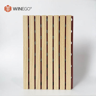 Panel acústico con ranuras de melamina MDF 133x2440mm 197x2440mm para techo y pared