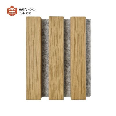 Panel acústico de madera de lujo moderno con acabado elegante para estudio