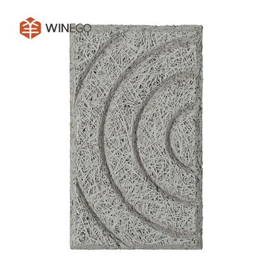 Diseño de arte e innovación Panel acústico de lana de madera para la pared del centro comercial