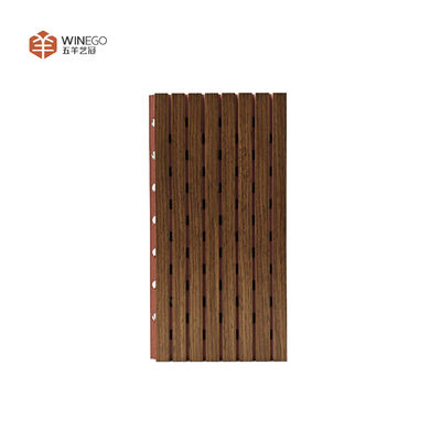 Experiencia de estética natural y acústica superior paneles de ranura de madera