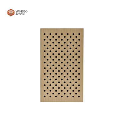 Panel acústico perforado de acabado elegante para decoración acústica de hoteles de lujo